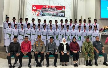 Wakapolres Touna Hadiri Pengukuhan Paskibraka Kabupaten Touna 2026