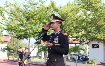 Kapolres Touna Pimpin Upacara HUT ke-81 Kemerdekaan RI