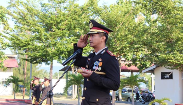 Kapolres Touna Pimpin Upacara HUT ke-81 Kemerdekaan RI