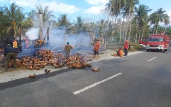 Kapolsek Ampana Kota Ungkap Kebakaran Pondok Kopra di Sansarino Touna