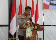 Kapolres Touna Laporkan Kamtibmas Kondusif Saat Sambut Kunjungan Kapolda Sulteng