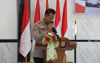 Kapolres Touna Laporkan Kamtibmas Kondusif Saat Sambut Kunjungan Kapolda Sulteng