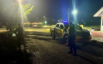 Patroli Blue Light Polres Touna Sambangi Taman dan Pertokoan, Cegah Kejahatan