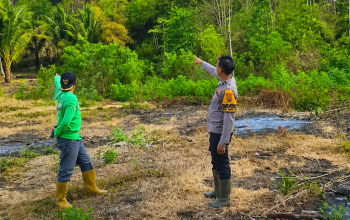 Kapolsek Ampana Tete Ungkap Kondisi Terkini Kebakaran Hutan di Desa Longge