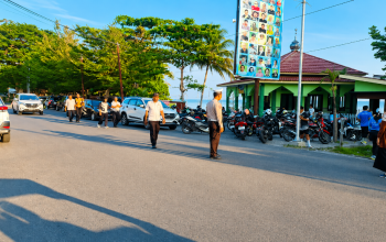 Jalan Pagi Sehat Maimo Molinja Digelar, Satlantas Polres Touna Lakukan Pengamanan