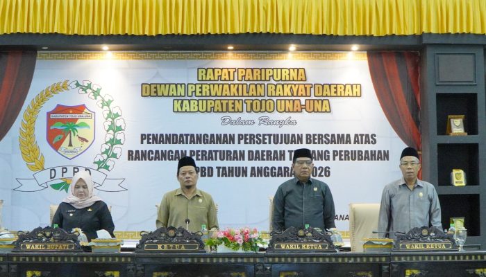 DPRD Touna dan Pemkab Sepakati Perubahan APBD 2026