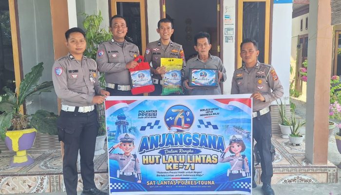 HUT Lalu Lintas ke-71, Satlantas Polres Touna Datangi Purnawirawan: Bukan Sekadar Seremoni