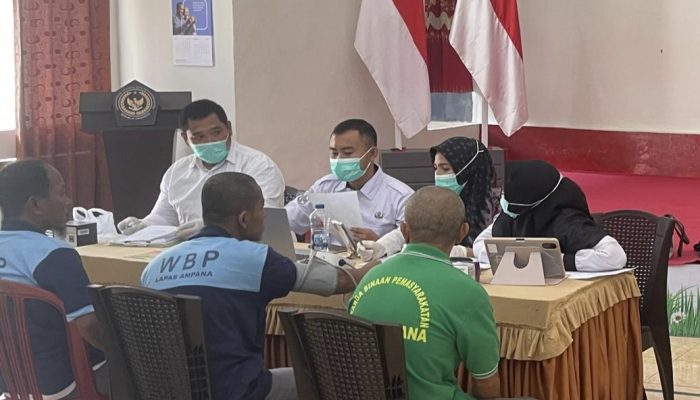 Kesehatan WBP Diperiksa, Lapas Ampana Lakukan Pemeriksaan Rutin