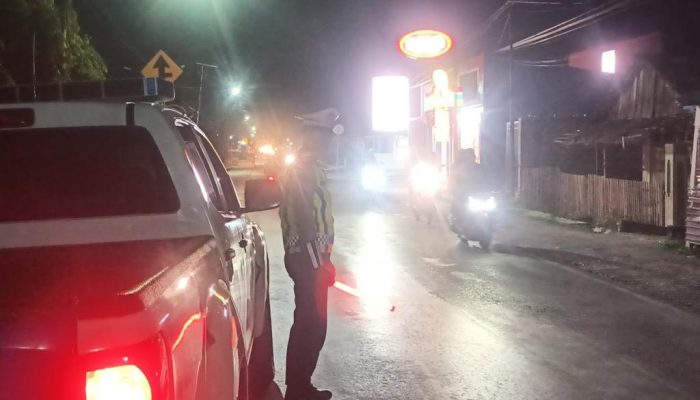 Satlantas Polres Touna Gelar Blue Light Patrol Antisipasi Balapan Liar