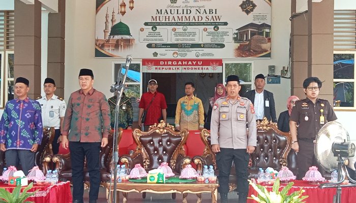 Kasat Binmas Polres Touna Hadiri Peringatan Maulid Nabi Muhammad SAW 1448 H di Kemenag