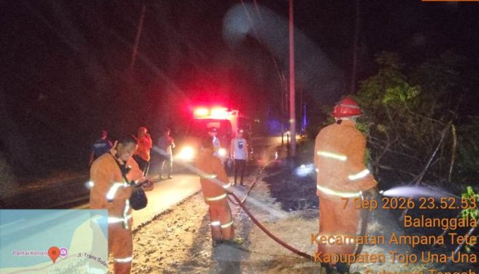 Kebakaran Lahan Terjadi di Balanggala, Polisi Masih Selidiki Penyebabnya
