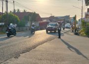Sat Lantas Polres Touna Perkuat Strong Point Pagi di Sejumlah Titik