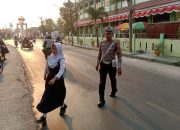 10 Personel Sat Lantas Polres Touna Diterjunkan, Strong Point Pagi Sasar Titik Rawan di Ampana