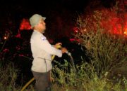 Karhutla di Pinggir Sungai Bongka Padam, Polsek Ulubongka Respons Cepat