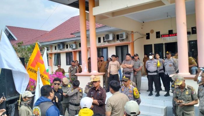 Polres Touna Kawal Aksi Unras KANTAW Bongka hingga RDP Berakhir