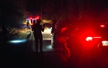 Karhutla di Malotong, Polisi dan Damkar Padamkan Api hingga Malam
