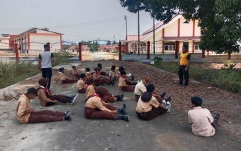 Polres Touna Bekali Siswa Sekolah Rakyat dengan PBB dan Pembinaan Polisi Cilik