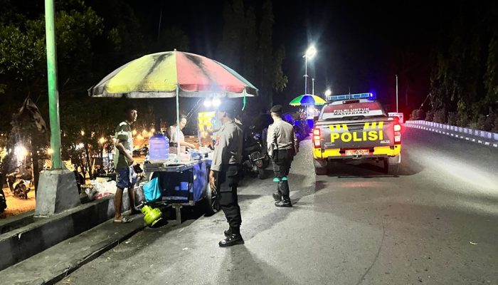 Samapta Polres Touna Patroli Malam, Pastikan Kamtibmas Tetap Kondusif