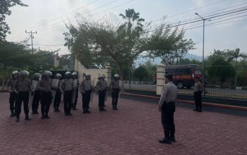 AKP Maryanto Pimpin Latihan Dalmas, Personel Samapta Polres Touna Diperkuat