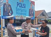 Dekat Diri Bersama Masyarakat, Satlantas Polres Touna Gelar Jumat Berbagi