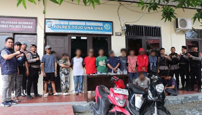 Gerebek Lokasi Diduga Sarang Narkoba di Ratolindo, Tim Gabungan Amankan 14 Orang