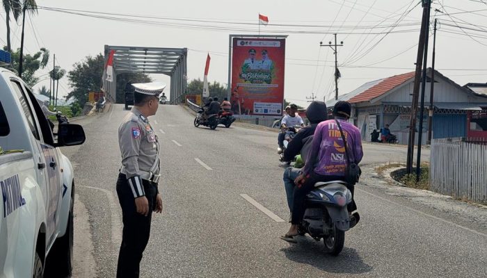 Satlantas Touna Patroli Sejumlah Ruas Jalan, Antisipasi Kemacetan