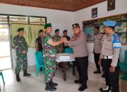 Polsek Tojo Beri Ucapan HUT TNI ke-81, Perkuat Sinergitas TNI-Polri