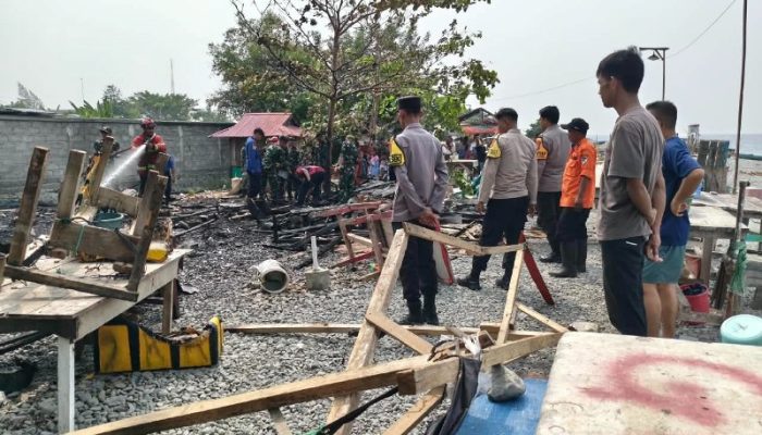 Kapolsek Ampana Kota Ungkap Kebakaran Pasar Ikan Uentanaga Bawah