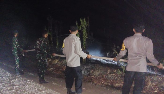Karhutla Lima Hektare di Tampanombo Dikendalikan, Kapolsek Perketat Pemantauan