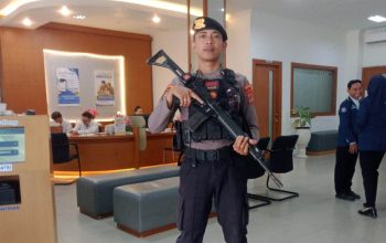 Polres Touna Amankan Objek Vital Perbankan, Kasat Samapta Pantau Situasi