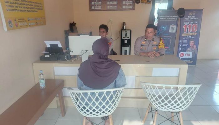 Pamapta III Polres Touna Selesaikan Pengaduan KDRT melalui Mediasi
