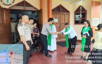 Gelar Minggu Kasih di GKST Calvary Ampana, Wakapolres Touna Serap Aspirasi hingga Ingatkan Bijak Medsos
