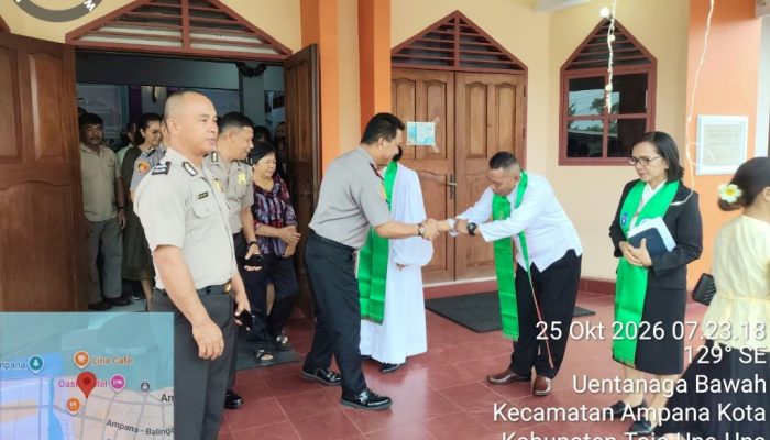Gelar Minggu Kasih di GKST Calvary Ampana, Wakapolres Touna Serap Aspirasi hingga Ingatkan Bijak Medsos