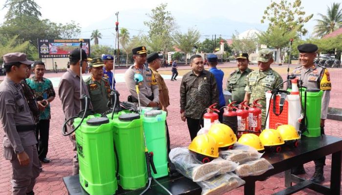 Kapolres Touna Pimpin Apel Operasi Aman Tinombala 2026, Siaga Cegah Karhutla